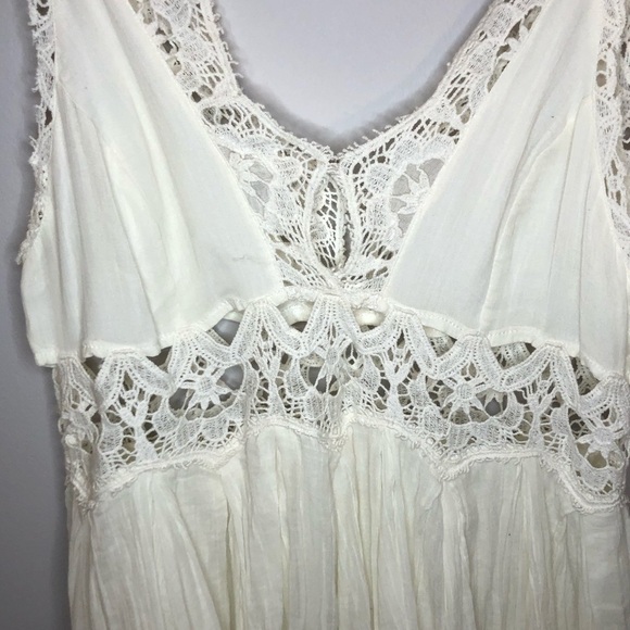 Free People White Cotton Ilektra Mini Dress - Picture 5 of 8